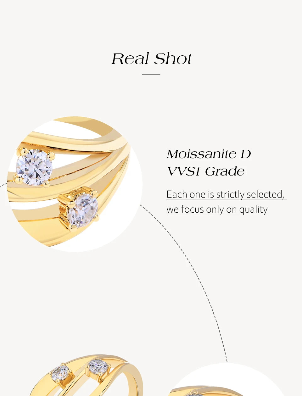 Rose Moissanite Jewellery Set for Women – Multi-Layer Diamond Rings & Stud Earrings | Elegant S925 Sterling Silver Wedding Gift